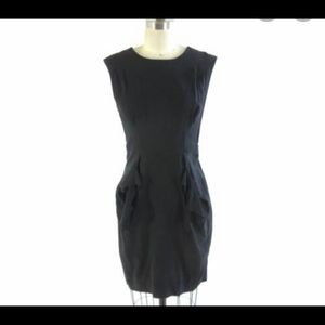 Moulinette Sofeurs black silk Anthropologie dress